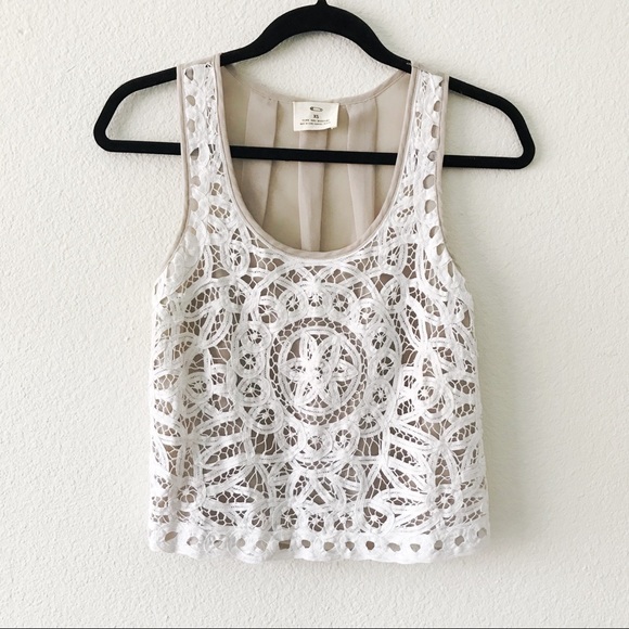 Pins & Needles Tops - Urban Outfitters Pins & Needles Embroidered Top XS